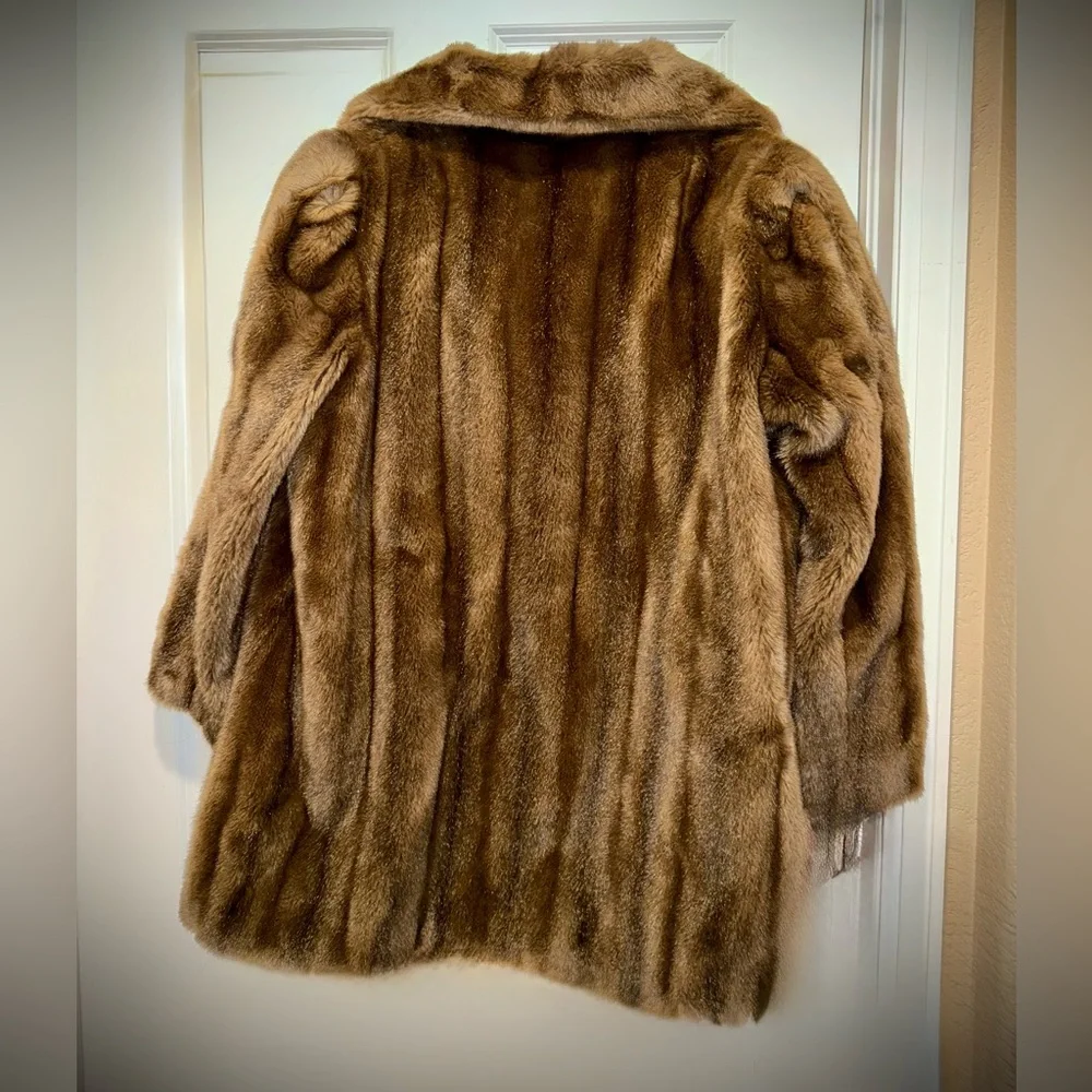 Sears Women's Teddy Jacket in Warm Brown - Picture 2 of 3